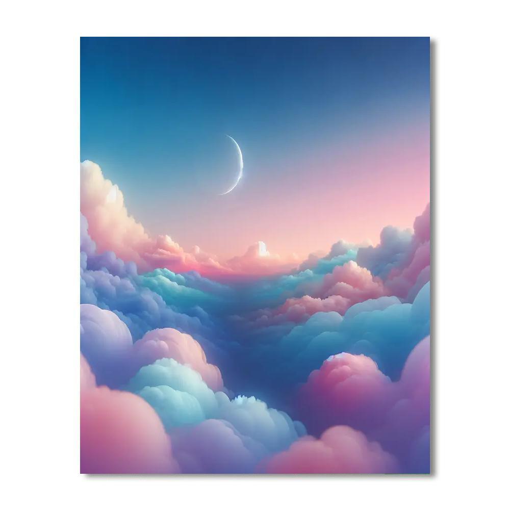 Dreamy Pastel Skies Paint By Numbers