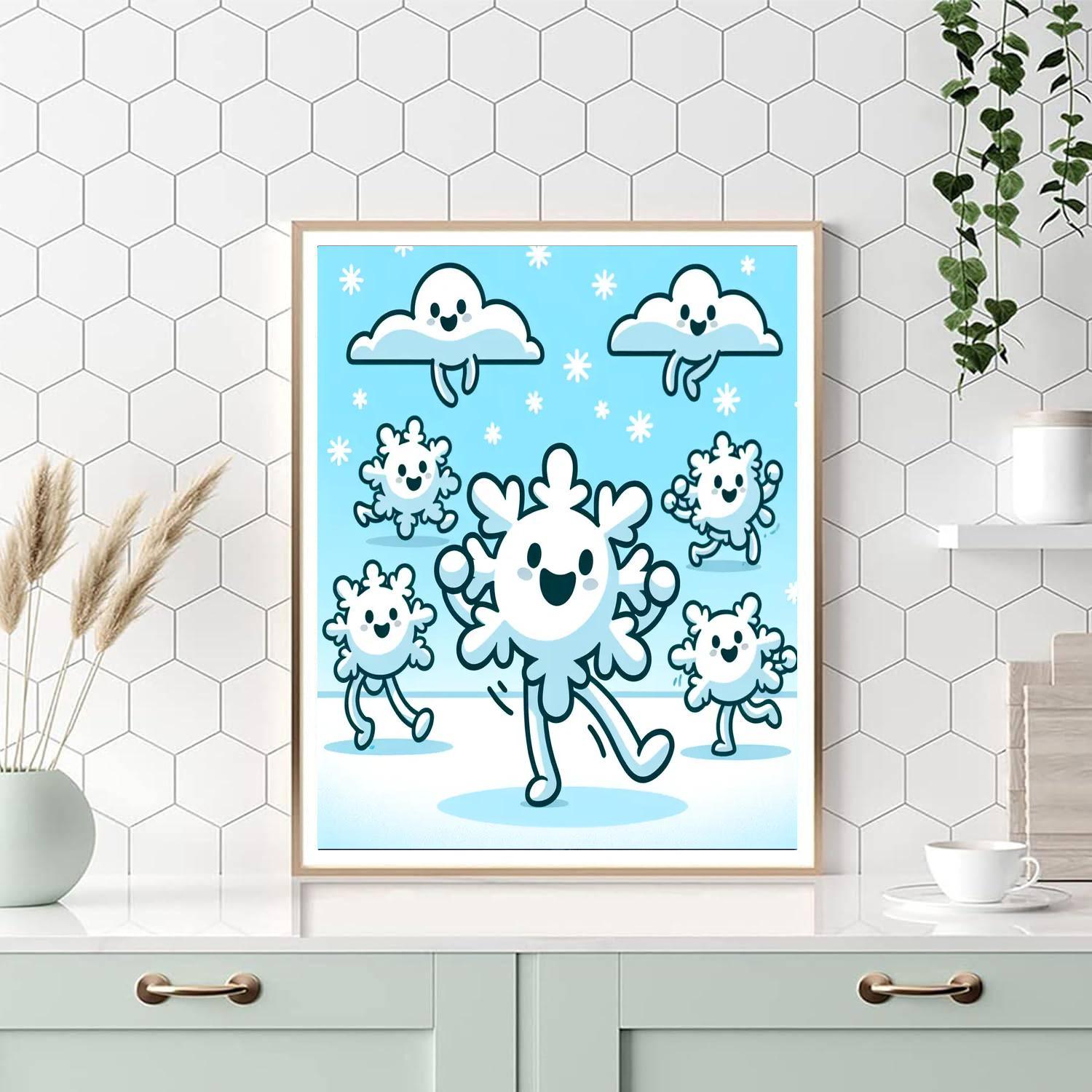 Merry Snowflakes Painting By Numbers Kit