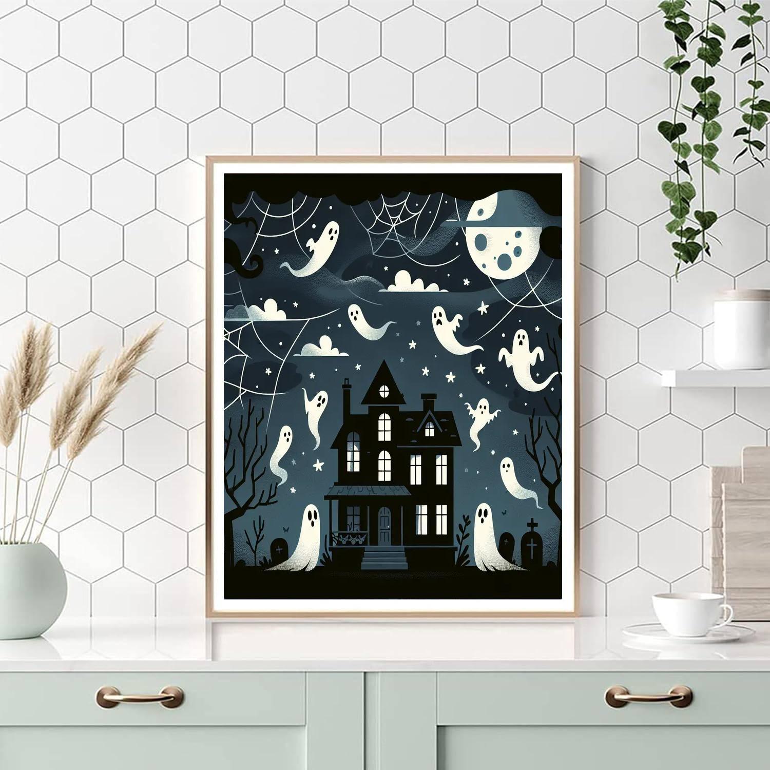 Haunted House Adventure Paint By Numbers Art