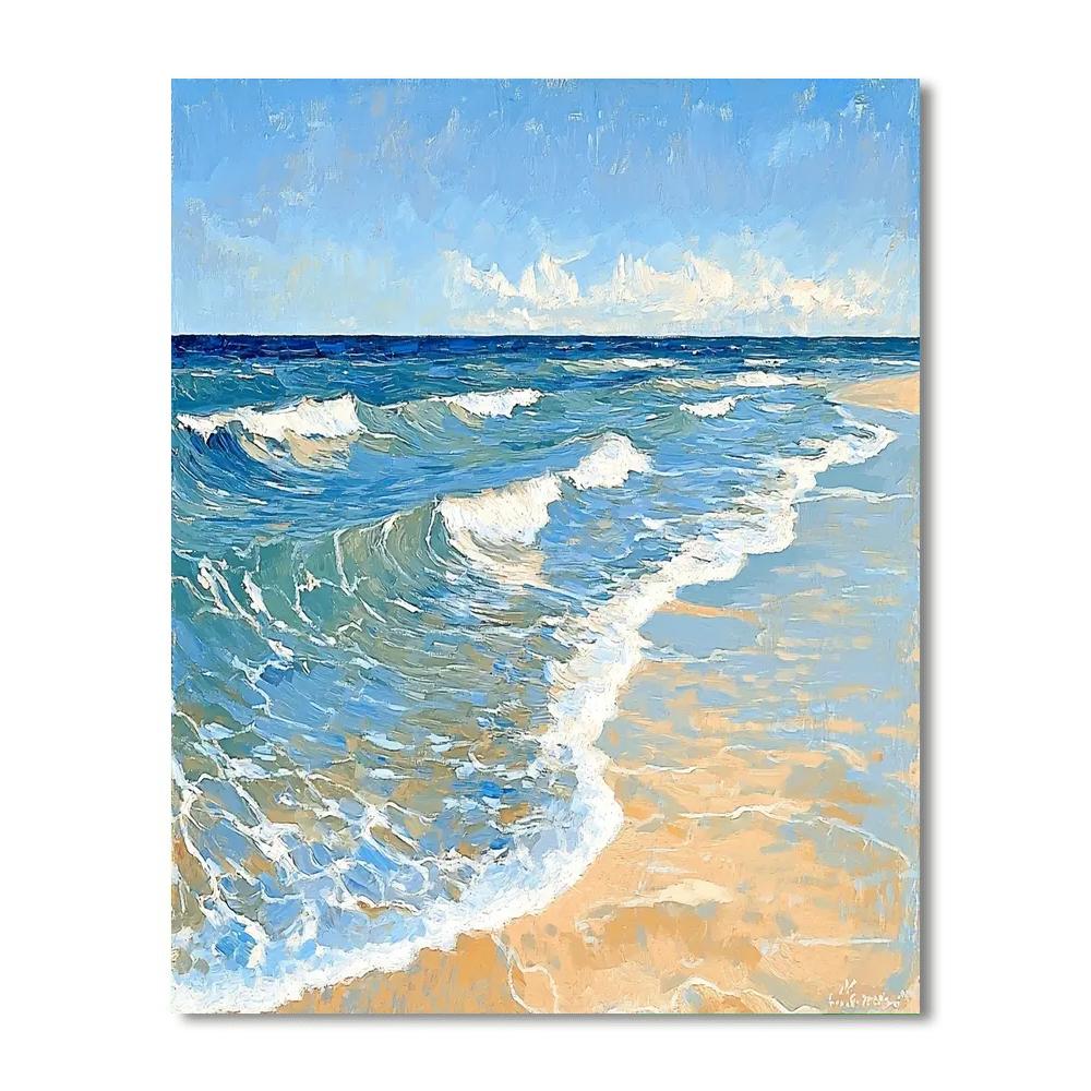 Paul Cézanne Inspired Breezy Coastal Bliss  Painting By Numbers Kit