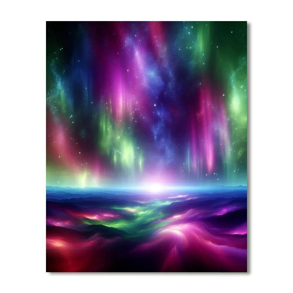 Enigmatic Northern Lights Paint By Number
