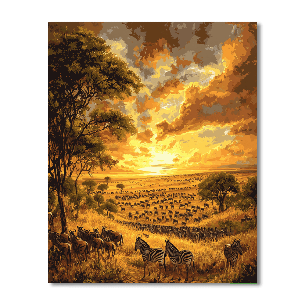 Masai Mara National Reserve DIY Paint By Numbers