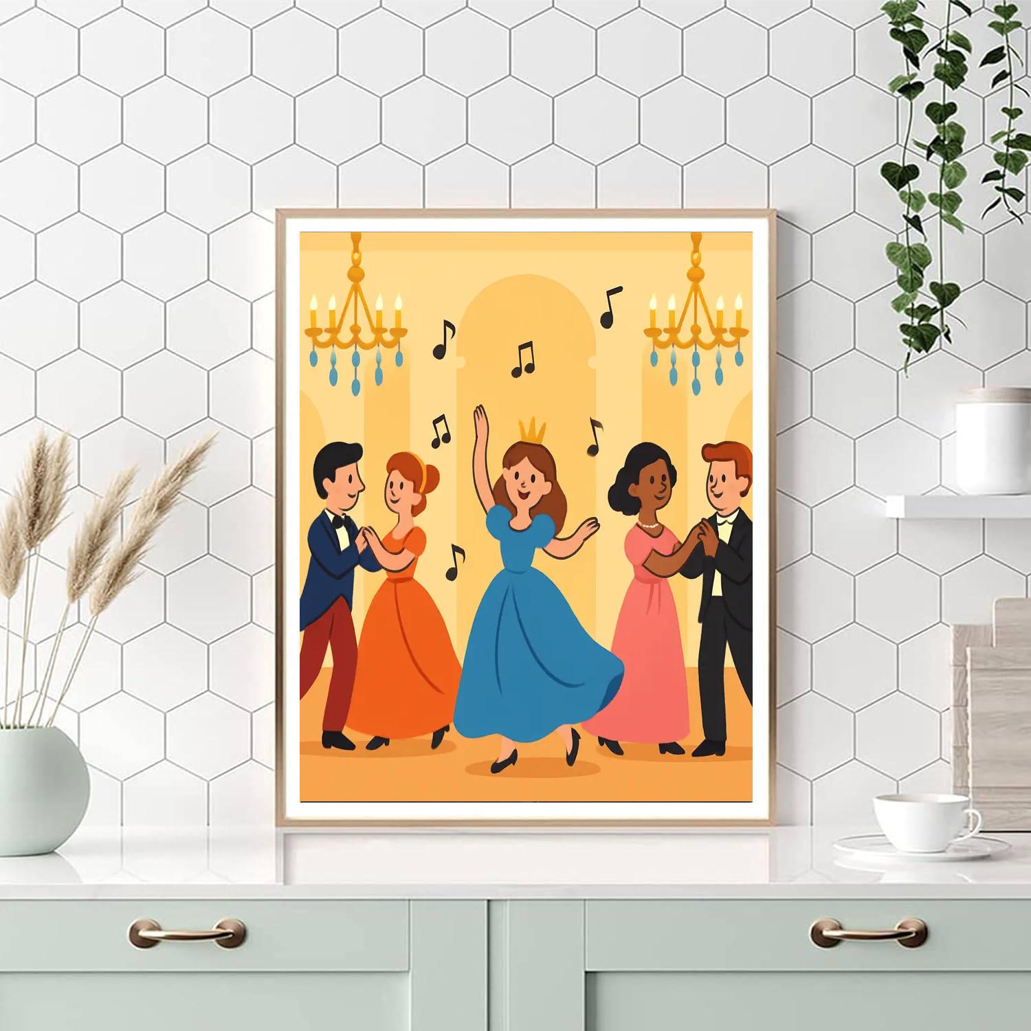 Royal Ballroom Celebration Paint By Numbers