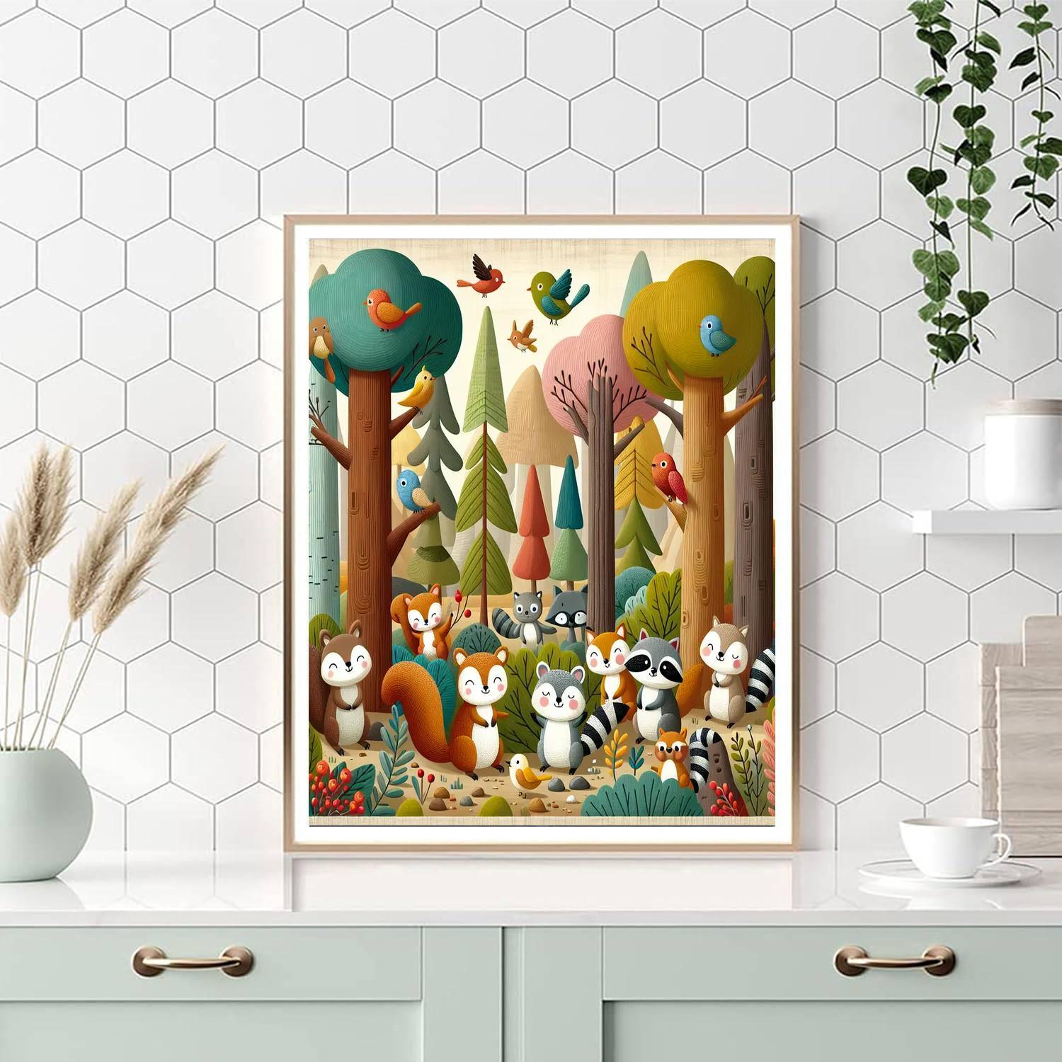 Whimsy Forest Critters Paint By Color