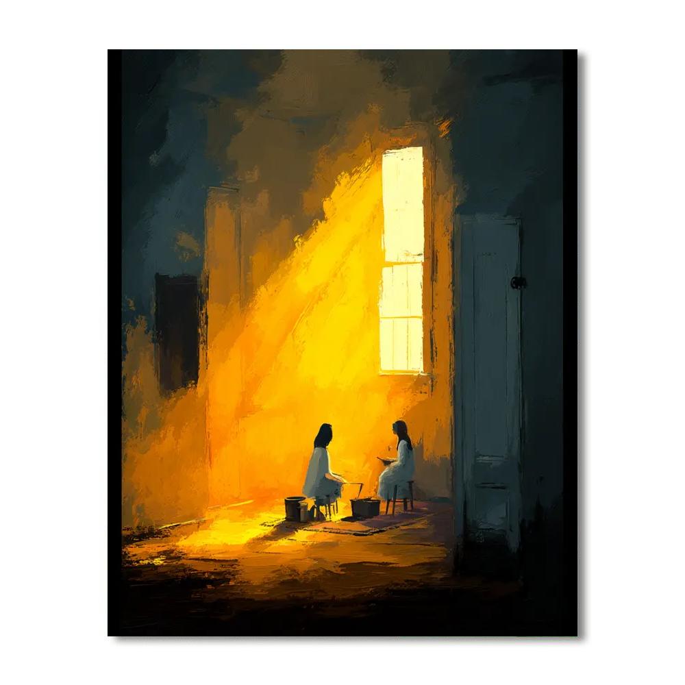 Morning Sunlight Hugs Numbered Painting Kits