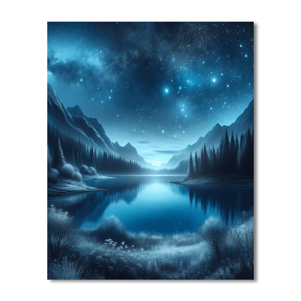 Starlit Reflections Paint By Numbers Art