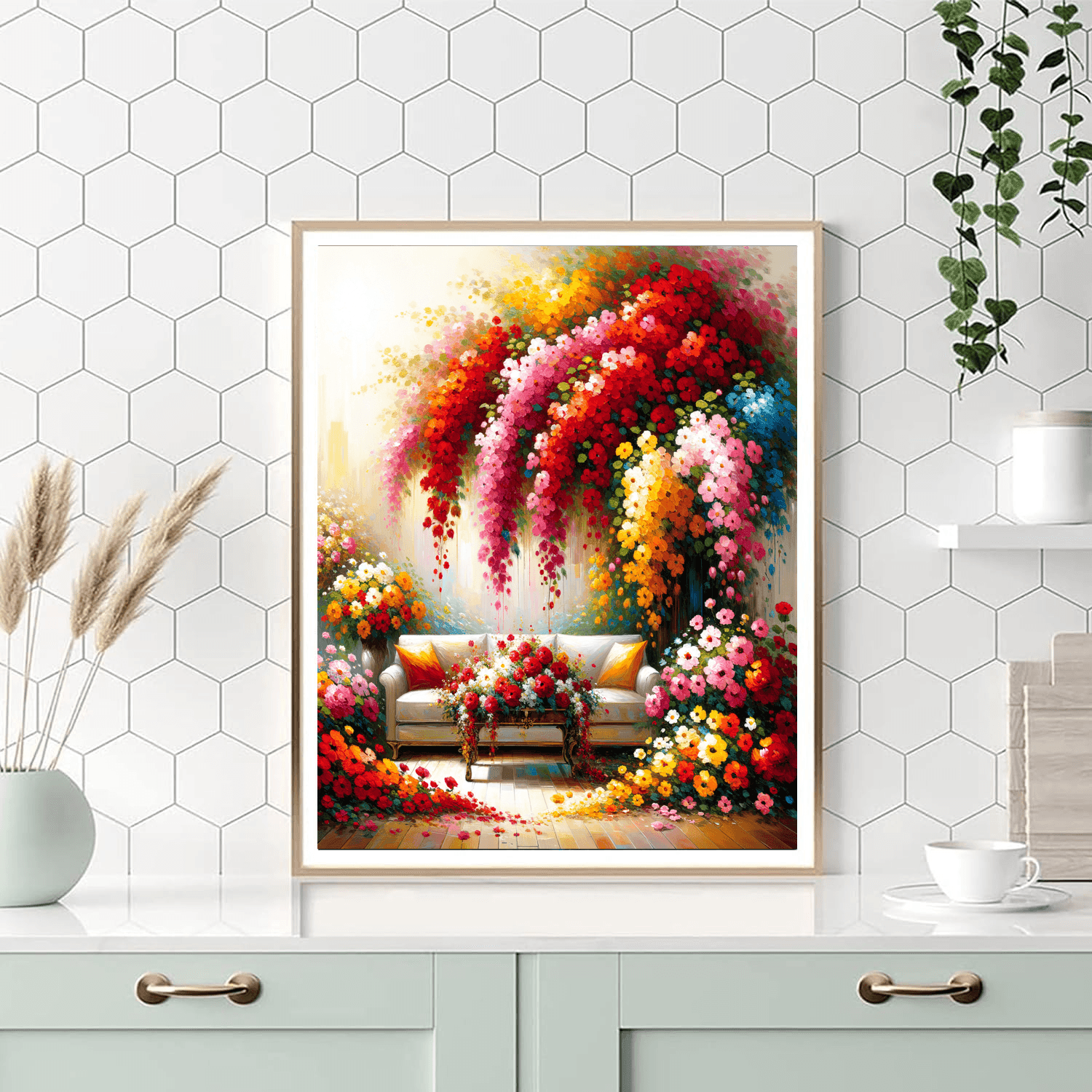 Breathtaking Floral Cascade Paint By Numbers