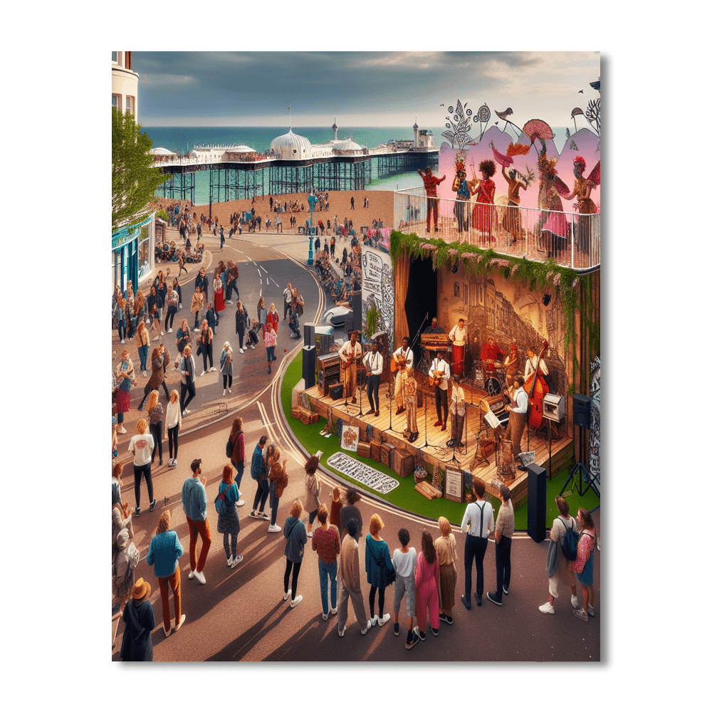 Brighton Fringe - Brighton, Uk Paint By Color