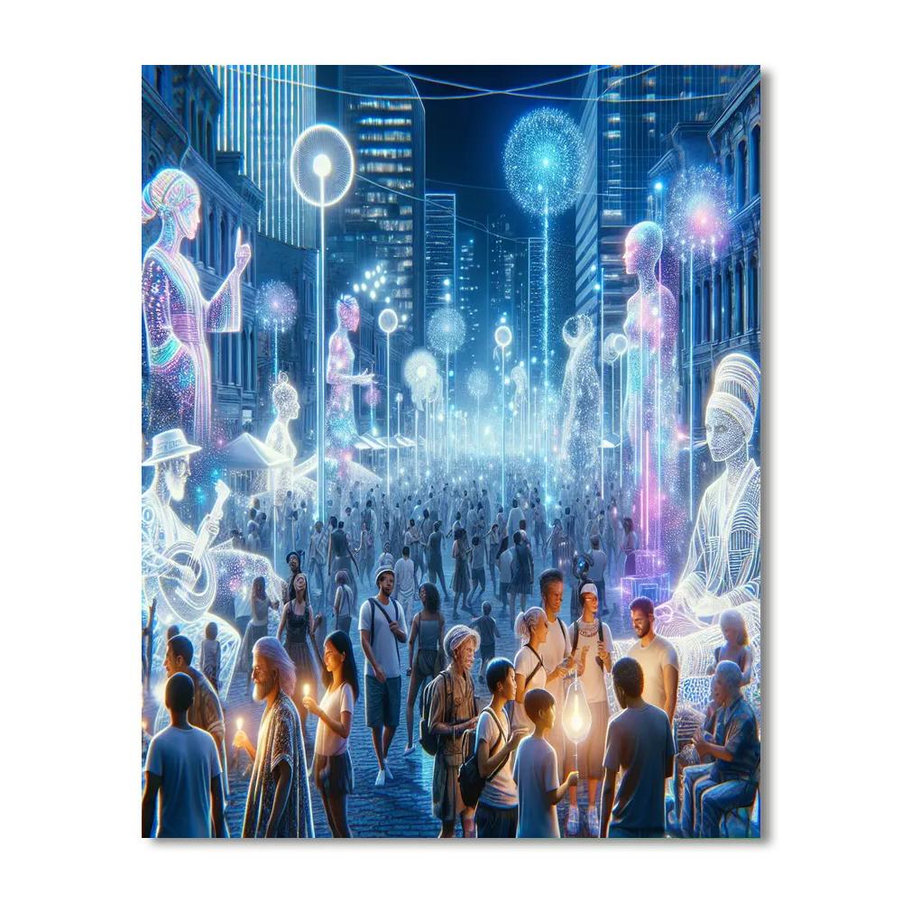 White Night Festival Numbered Painting Kits