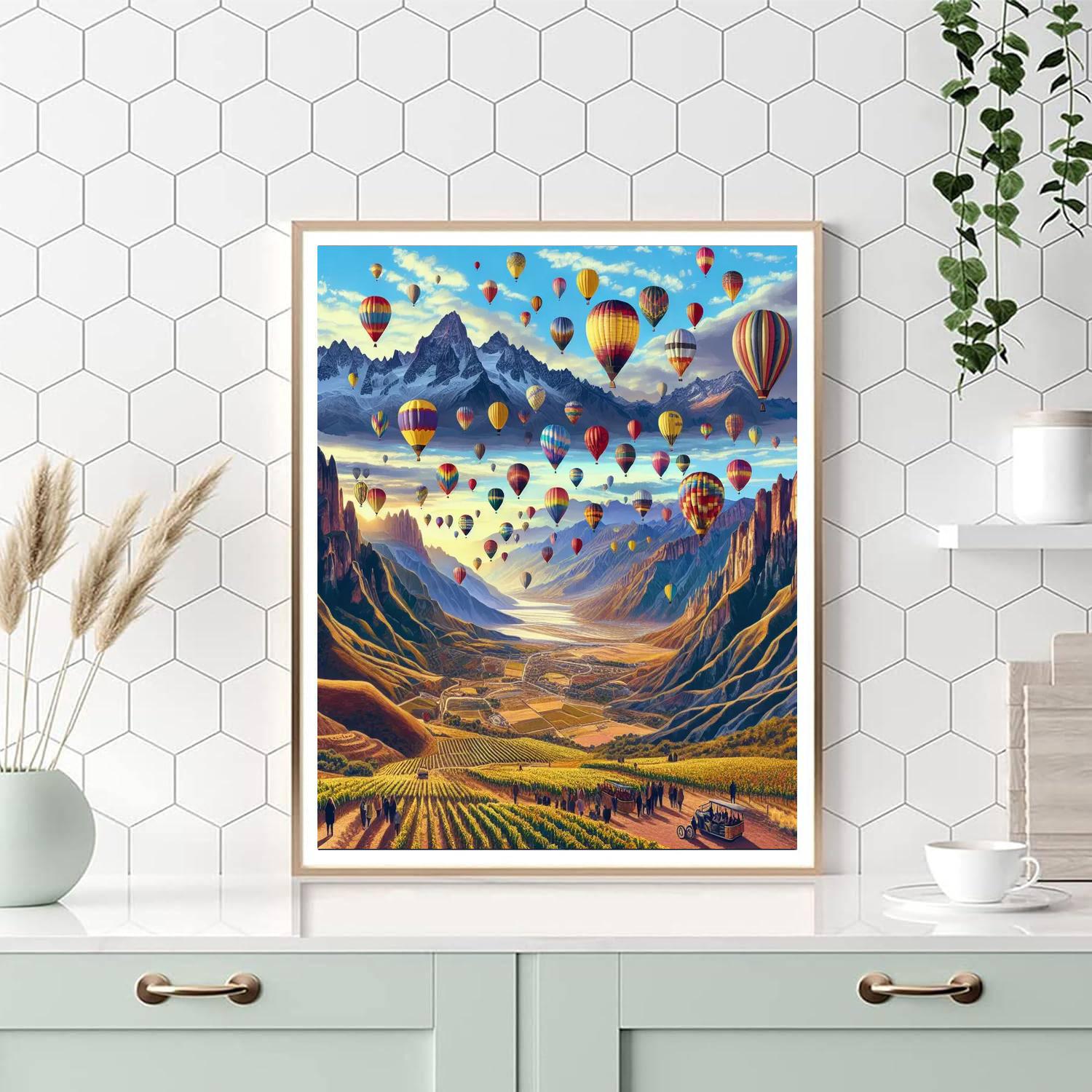 Balloon Fiesta De Los Andes - Argentina Paint By Number