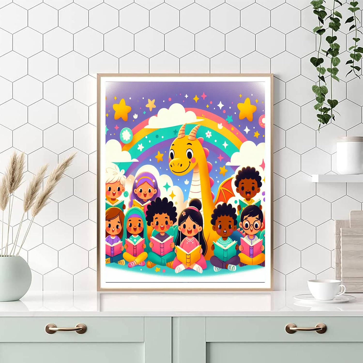 Dragon Tales DIY Paint By Numbers