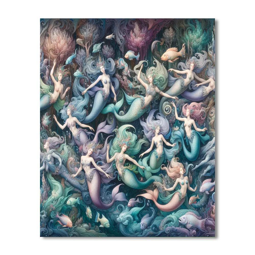 Ethereal Mermaid Realm Paint By Number