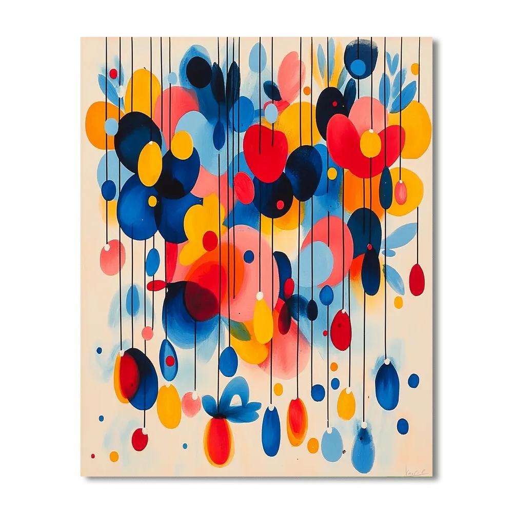Joan Miró Inspired Colorful Whispers  Painting By Numbers Kit