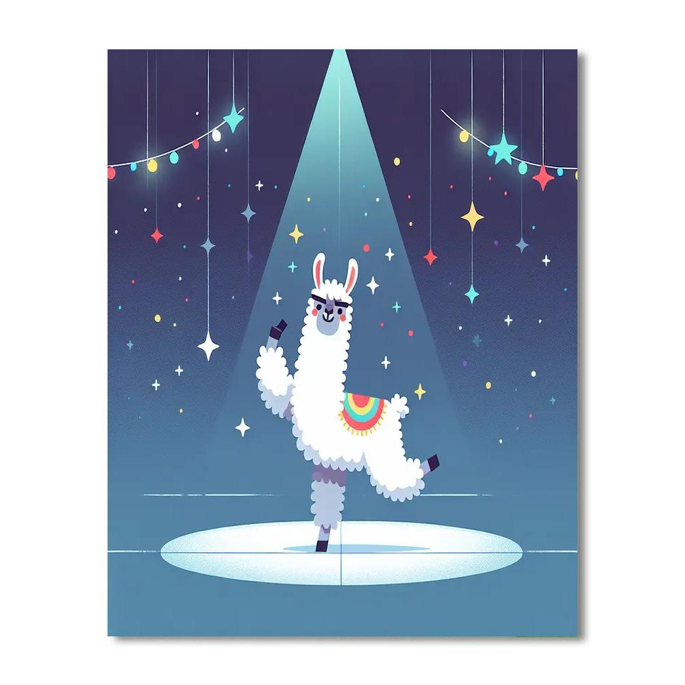 Silly Llama's Dance Party Paint By Color