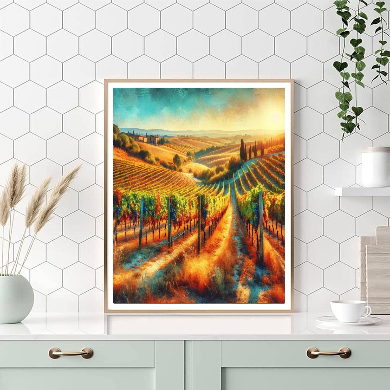 Tuscan Countryside Bliss DIY Paint By Numbers