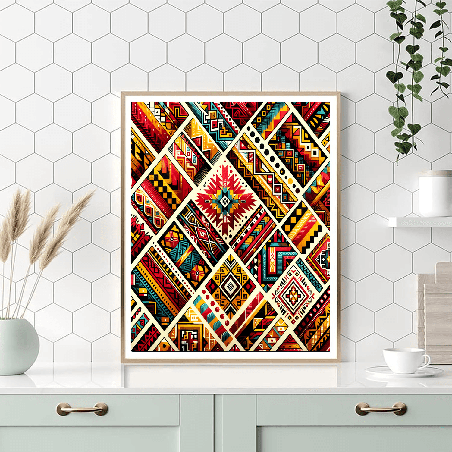 Bold Tribal Patterns Paint By Color