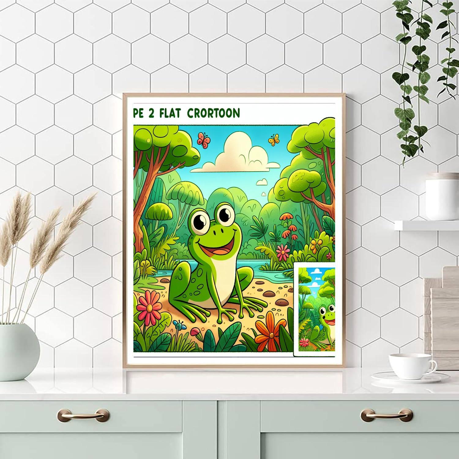 Rainforest Frog Safari Painting Number Kit