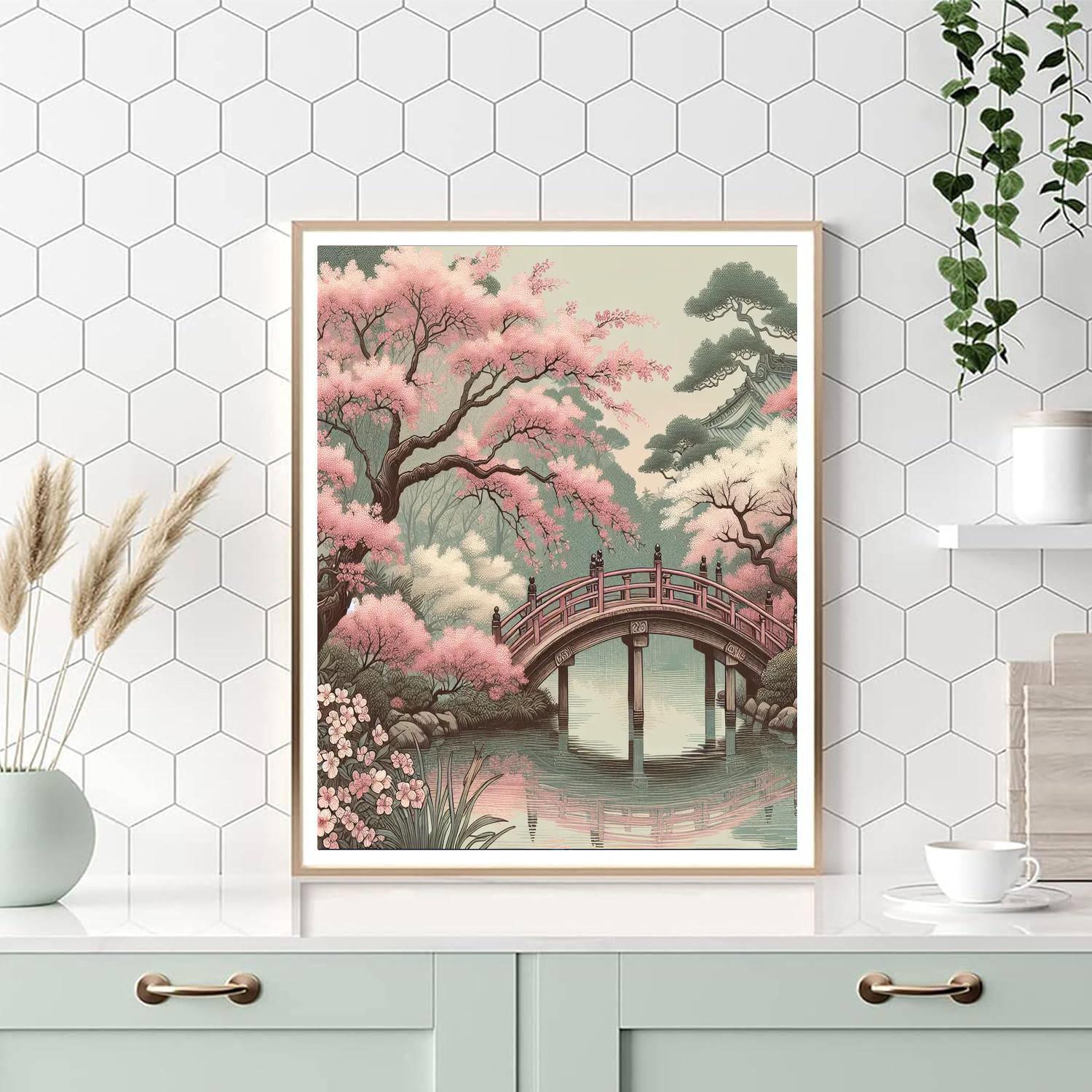 Serenity Of The Japanese Garden Painting By Numbers Kit
