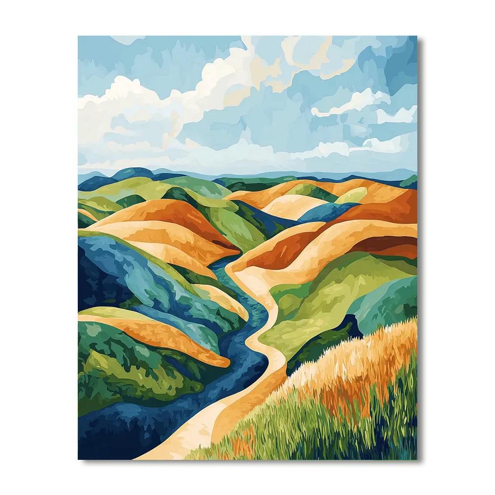 Paul Cézanne Inspired Organic Echoes  Paint By Numbers Kits