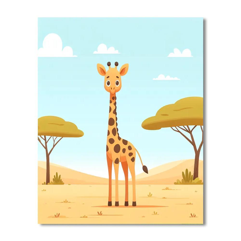 Friendly Giant Giraffe Paint By Numbers Kits