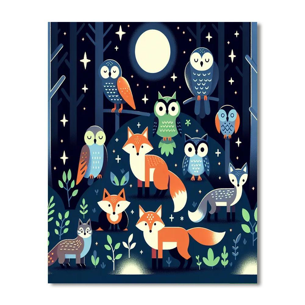 Nature's Nightlight Adventure Numbered Painting Kits