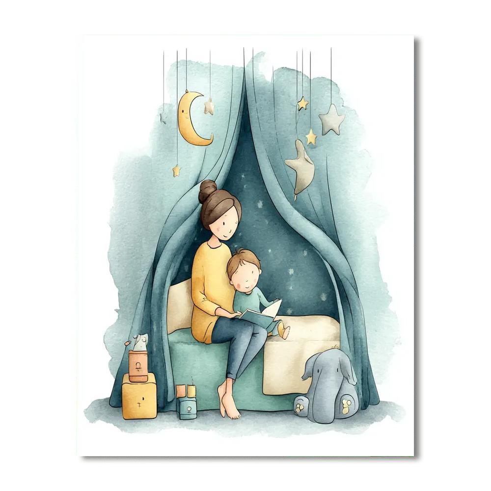 Cozy Moments With Mom Painting Number Kit