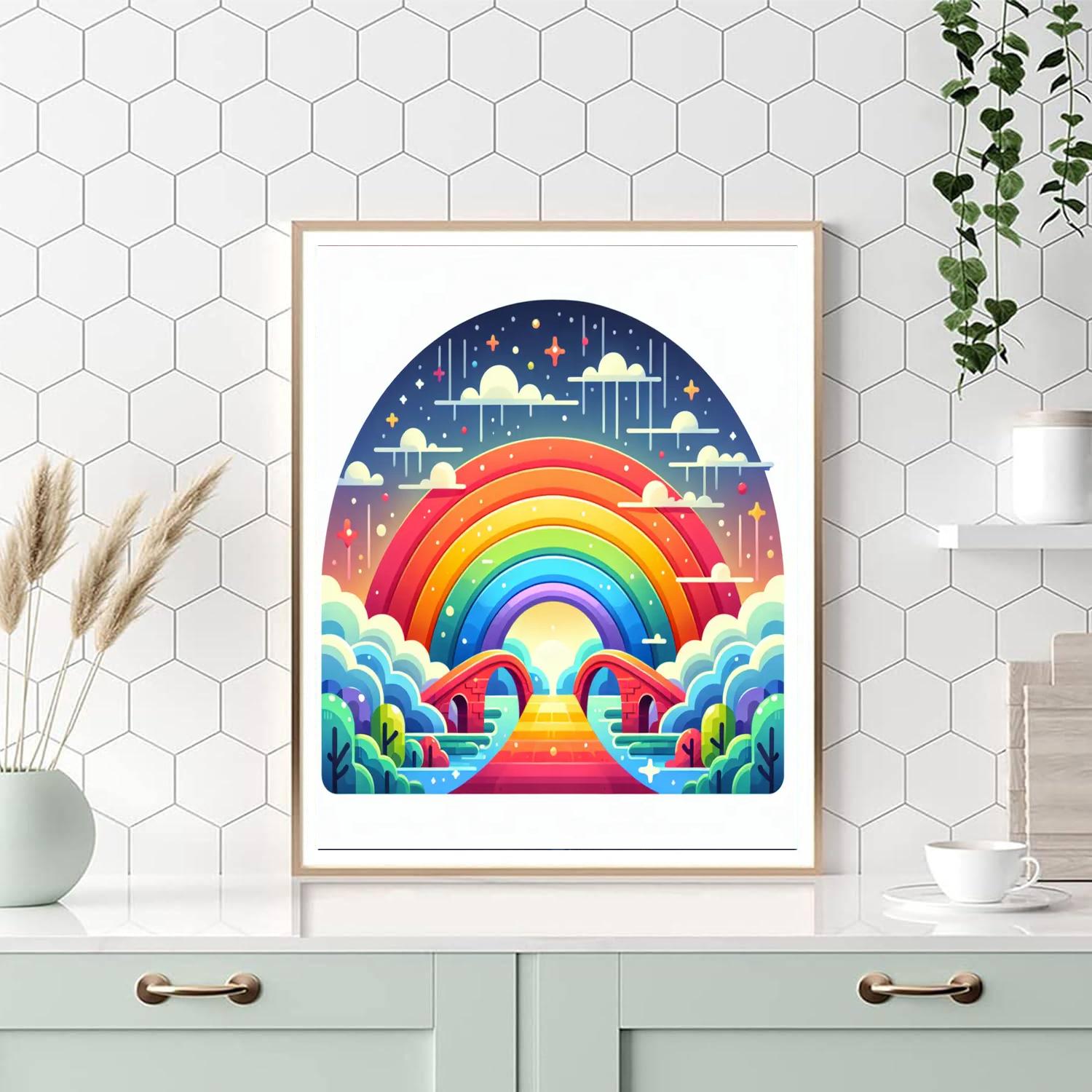 Rainbow Bridge To Dreams DIY Paint By Numbers