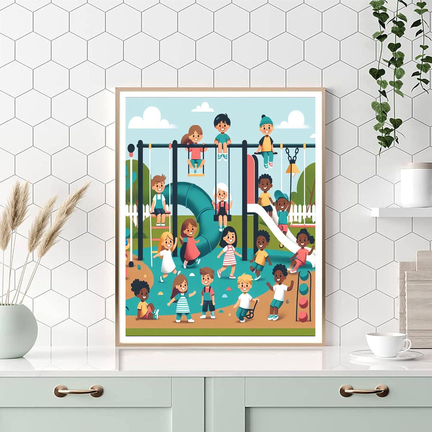 Adventure Playground Painting Number Kit