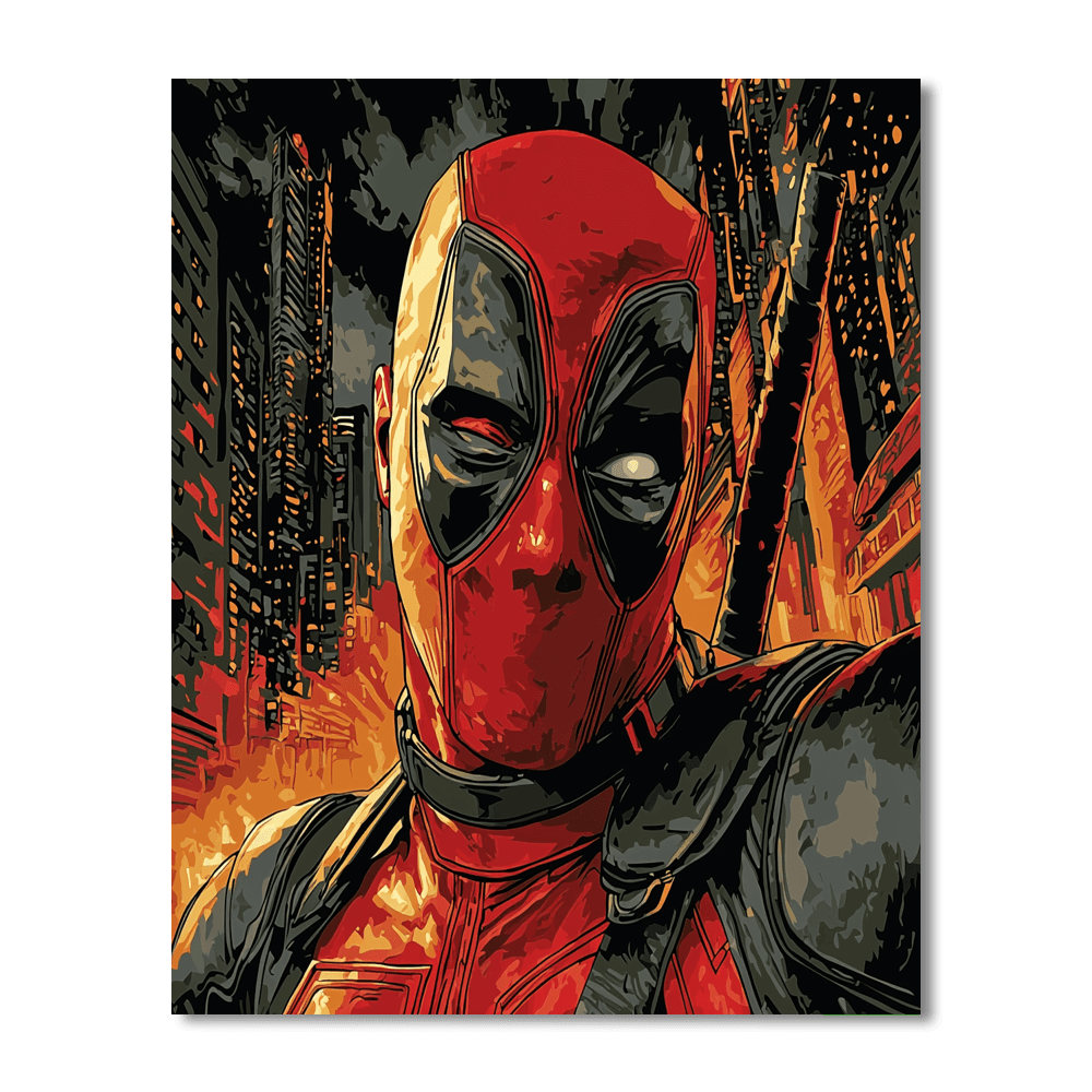 Ryan Reynolds: The Witty Charmer Unmasked Painting Number Kit