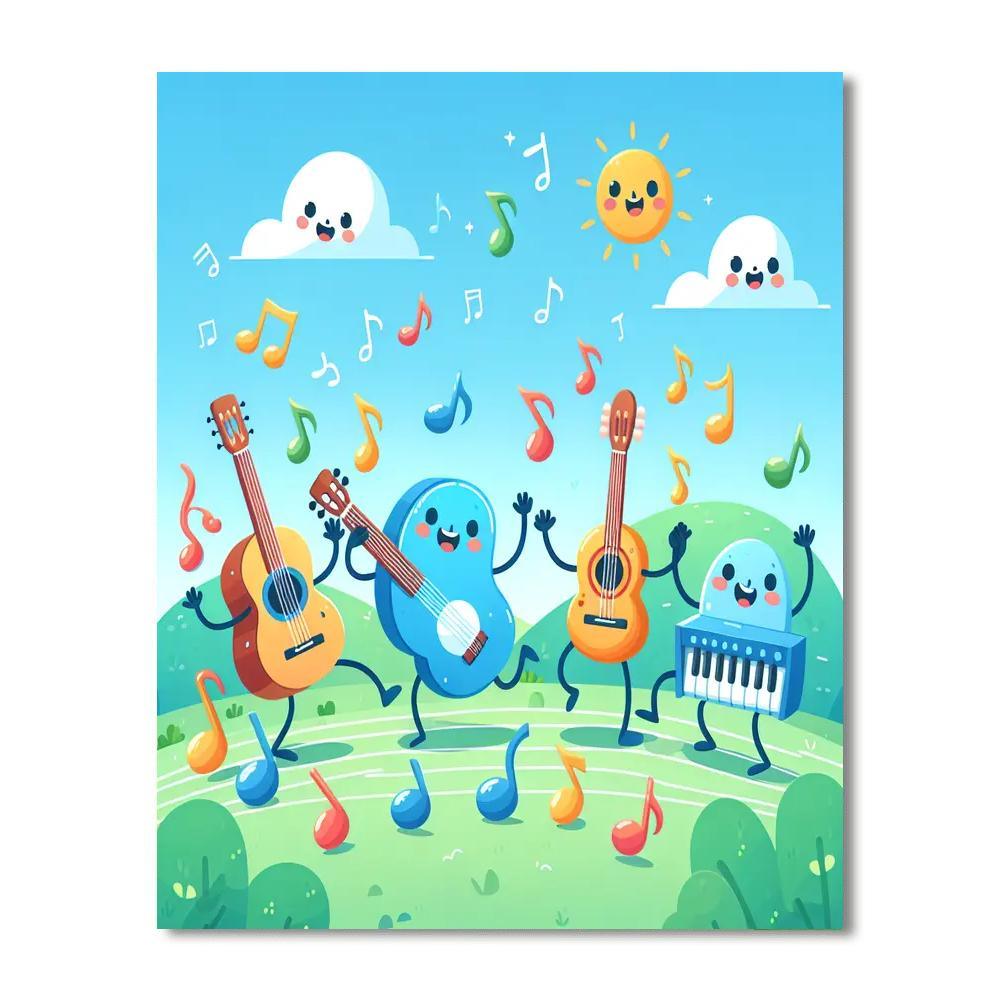 Wonderland Of Musical Dreams Paint By Numbers Kits