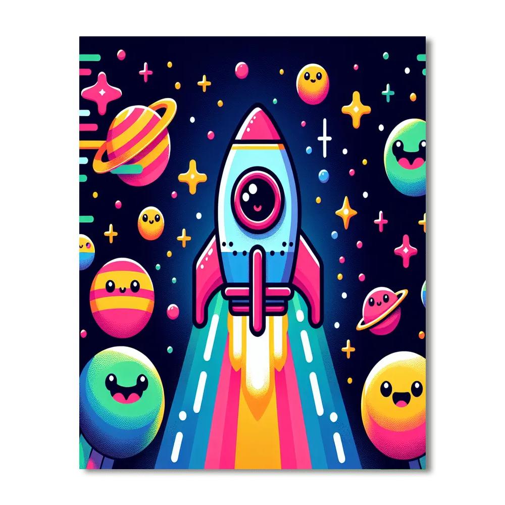 Adventure Through Space Paint By Numbers Art