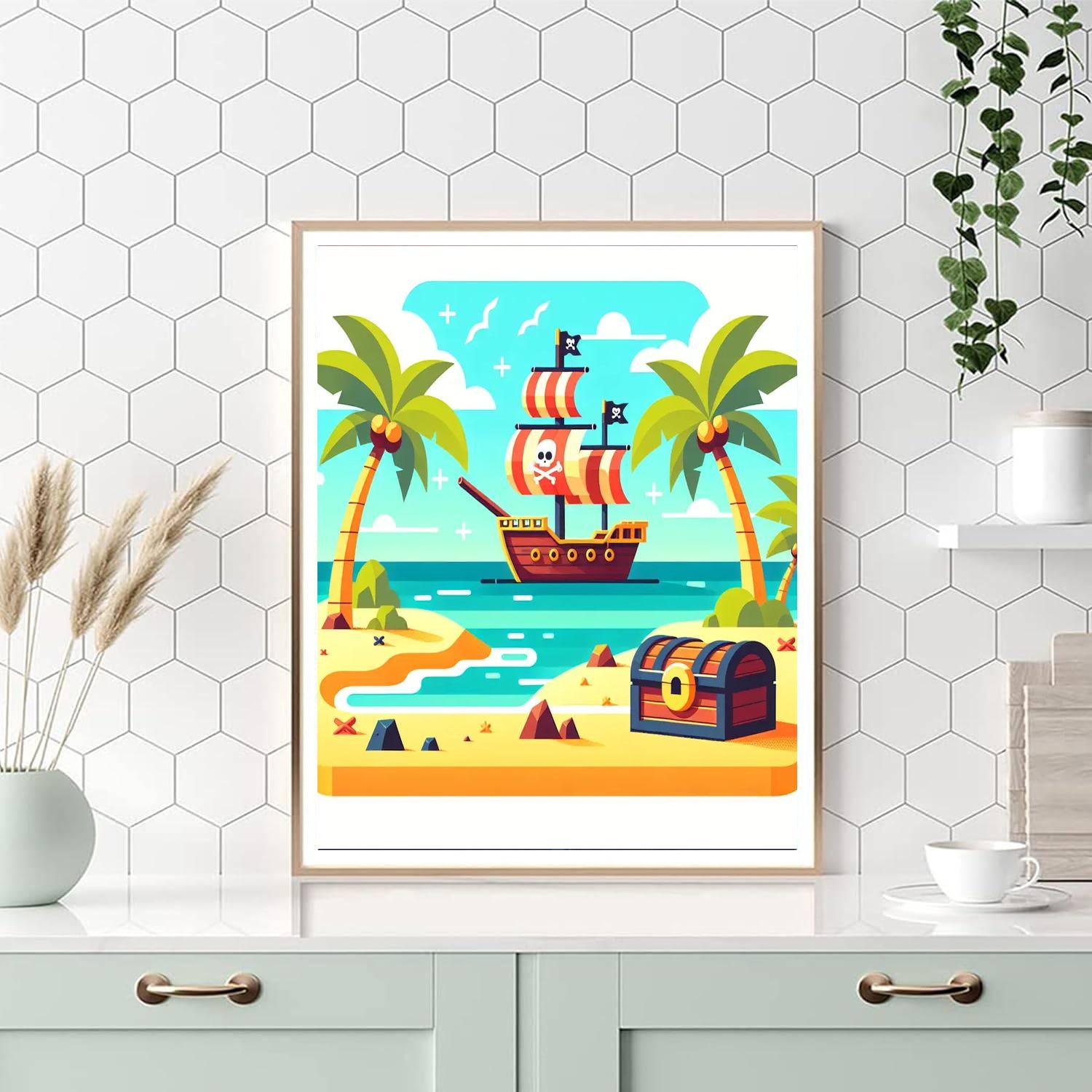 Pirate Island Numbered Painting Kits