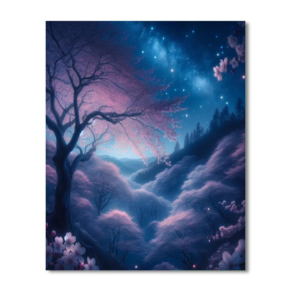 Sakura Blossom Fantasy Paint By Numbers Kits