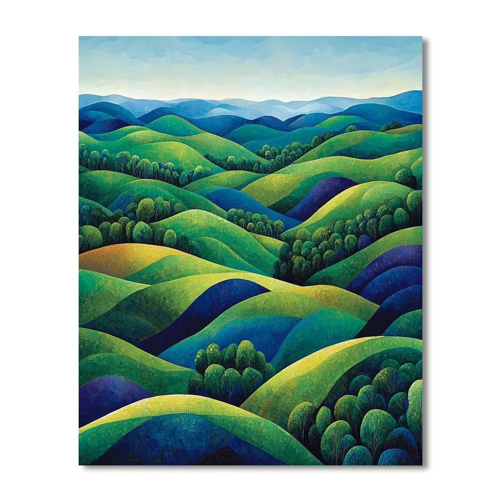 Paul Cézanne Inspired Cascading Colors Of Nature  Paint By Numbers Kits