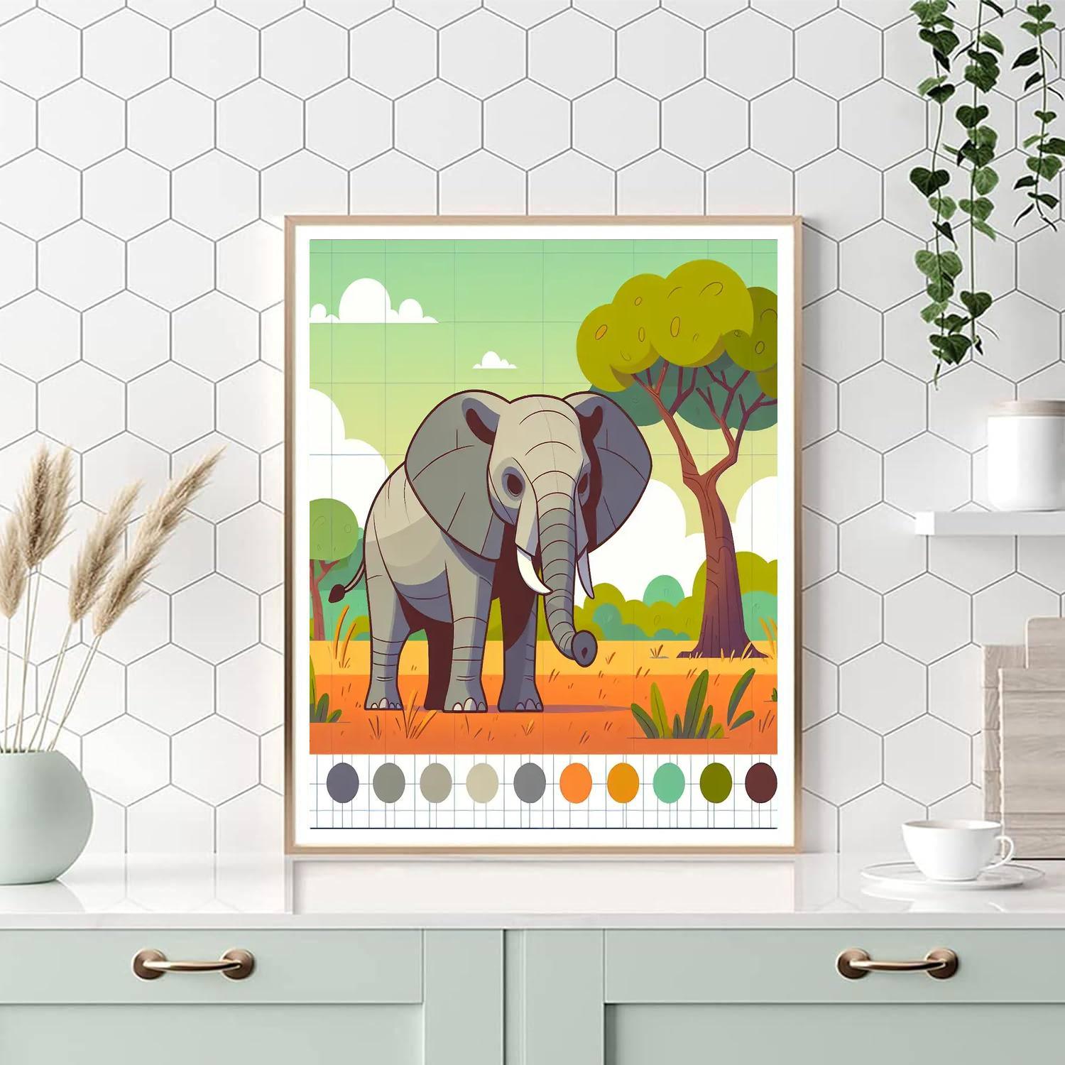 Wise Elephant Journey Paint By Number