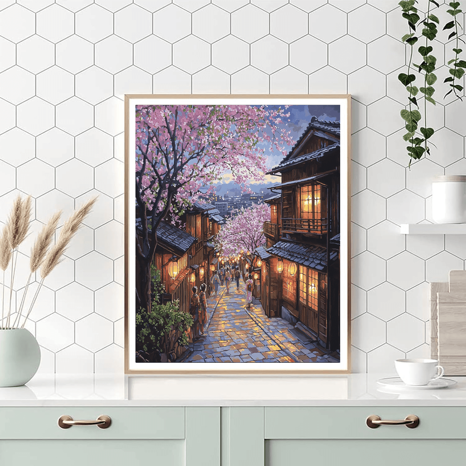 Gion District In Kyoto DIY Paint By Numbers