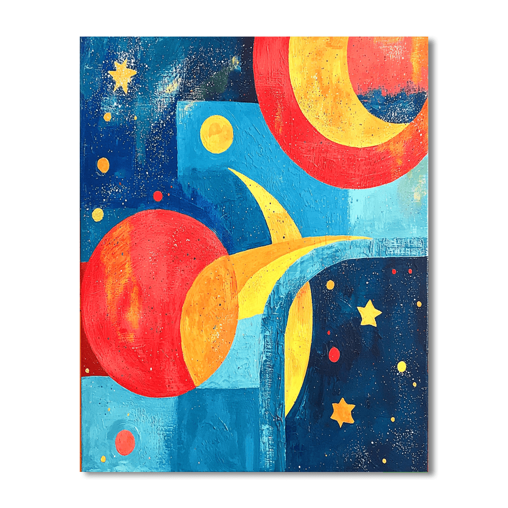 Joan Miró Inspired Astral Harmony  Paint By Numbers