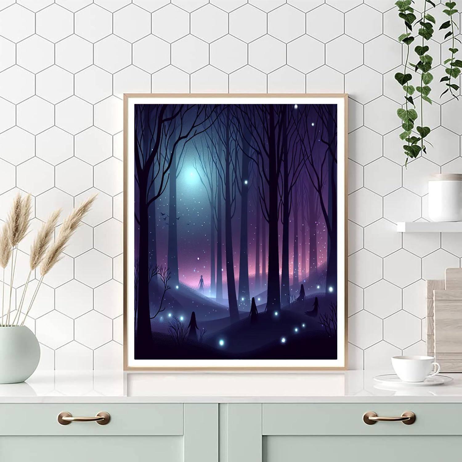 Twilight Enchanted Forest Paint By Numbers Art