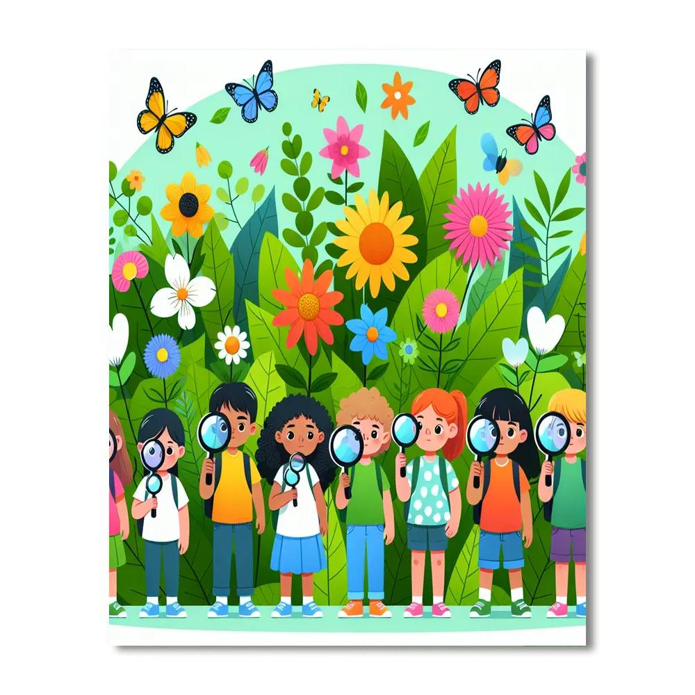 Garden Safari Exploration Number Painting