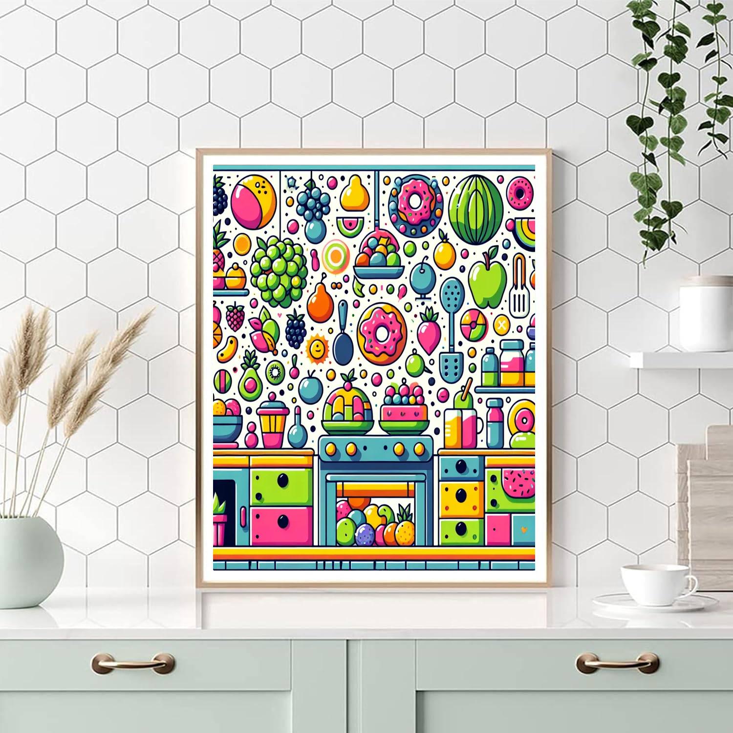 Funky Food Fiesta Paint By Color
