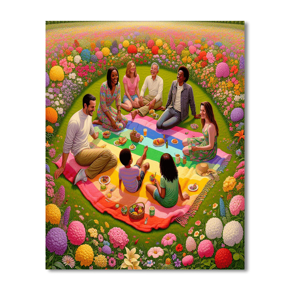 Joyful Spring Picnic Paint By Numbers Kits