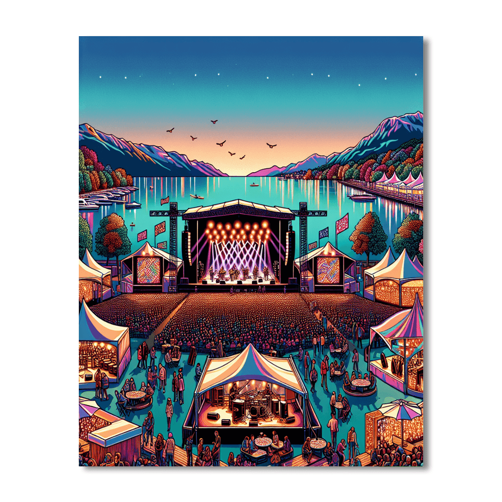 Paleo Festival - Switzerland Number Painting