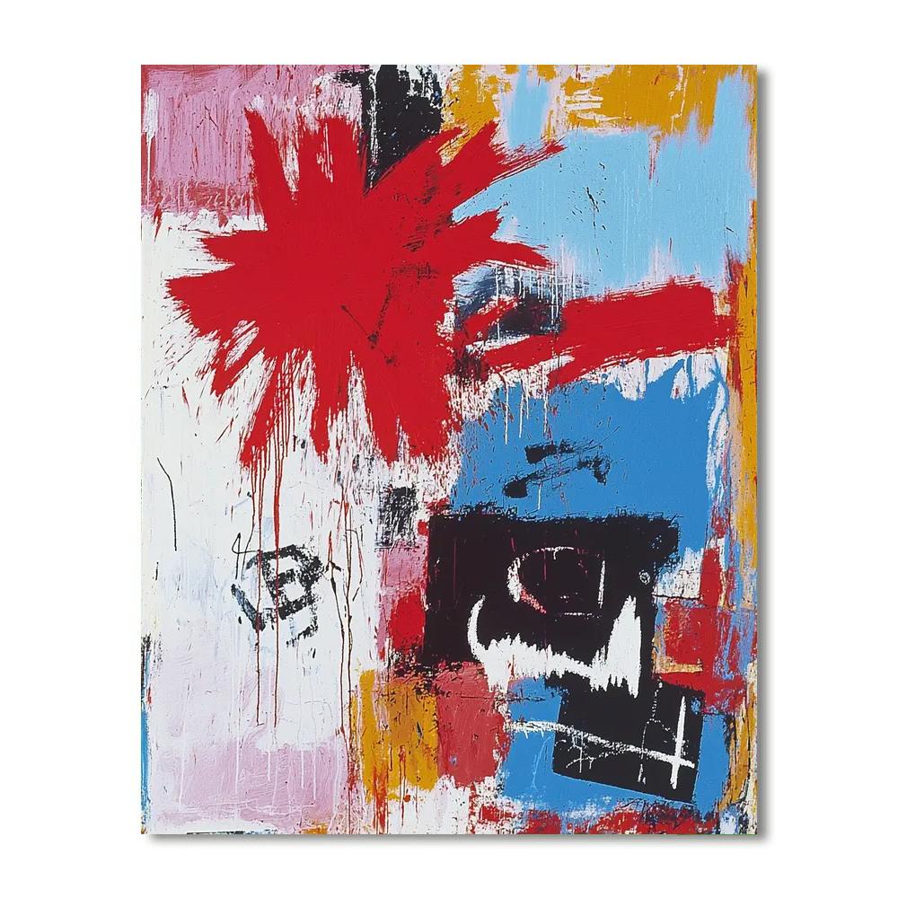 Jean-Michel Basquiat Inspired Inner Battles  Paint By Numbers Kits
