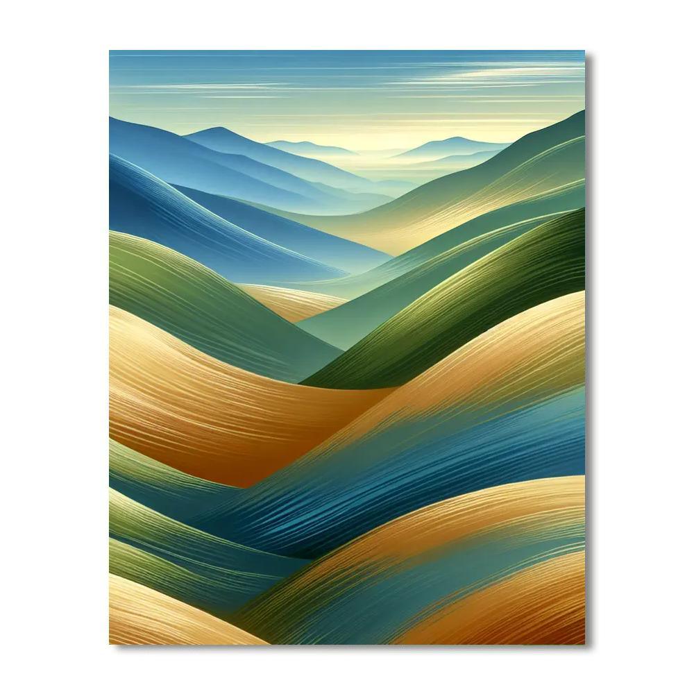 Rolling Hills Tranquility Paint By Number