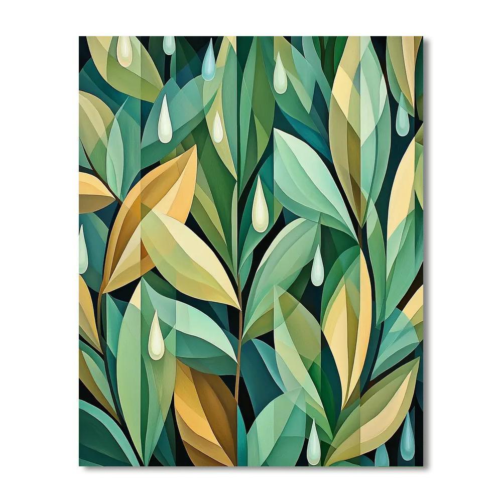 Nandalal Bose Inspired Whispers Of The Monsoon  Painting Number Kit