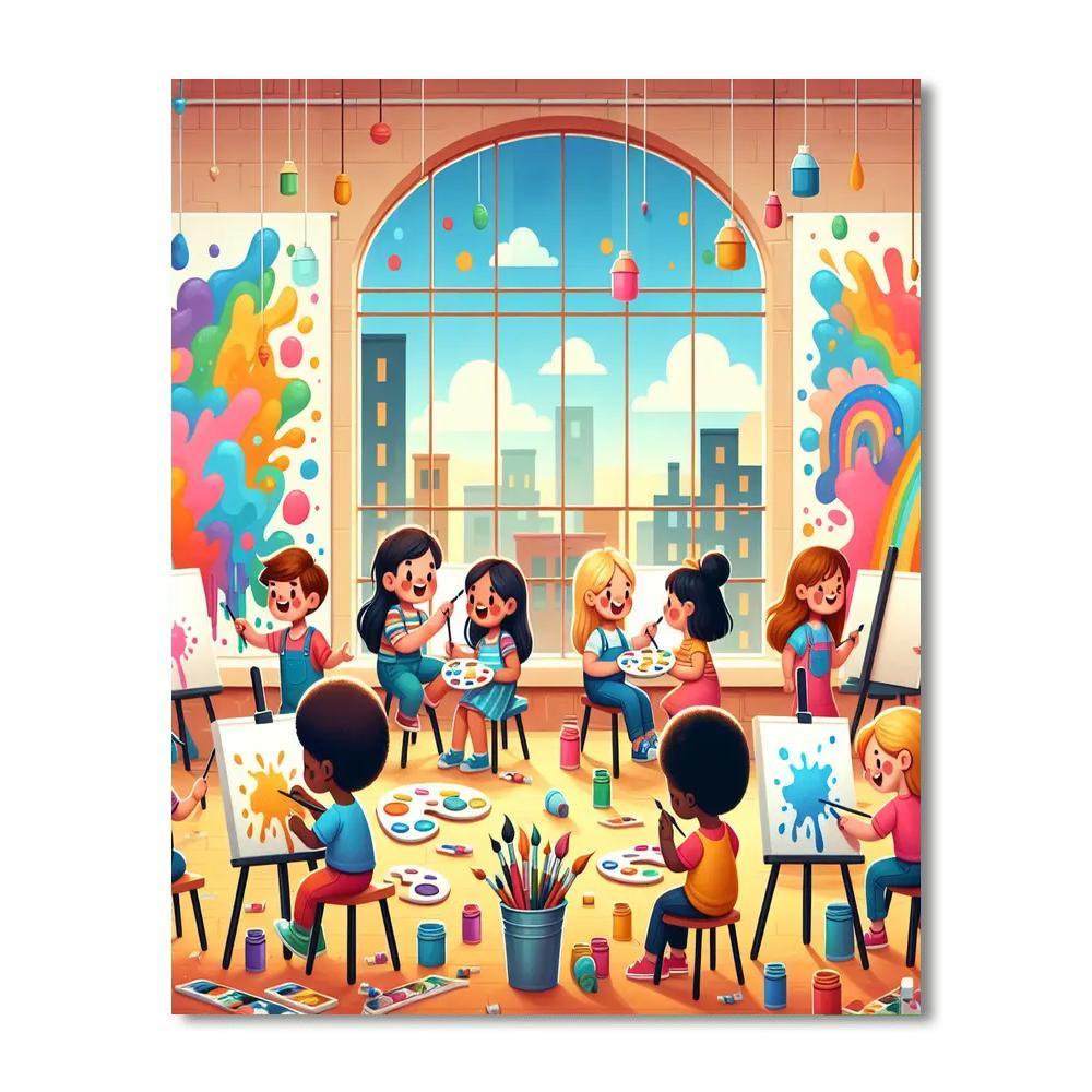 Little Artist's Studio Paint By Numbers
