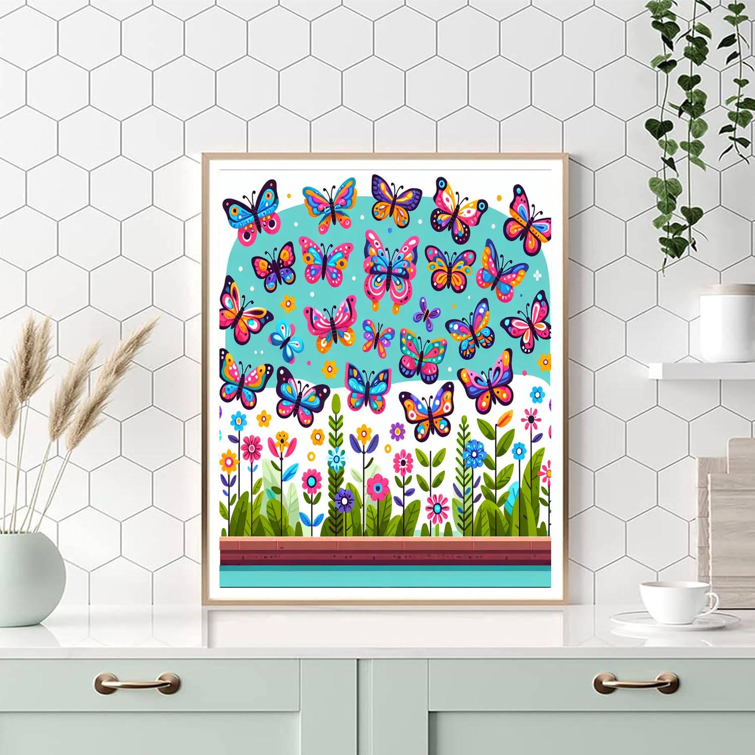 Butterfly Garden Exploration DIY Paint By Numbers