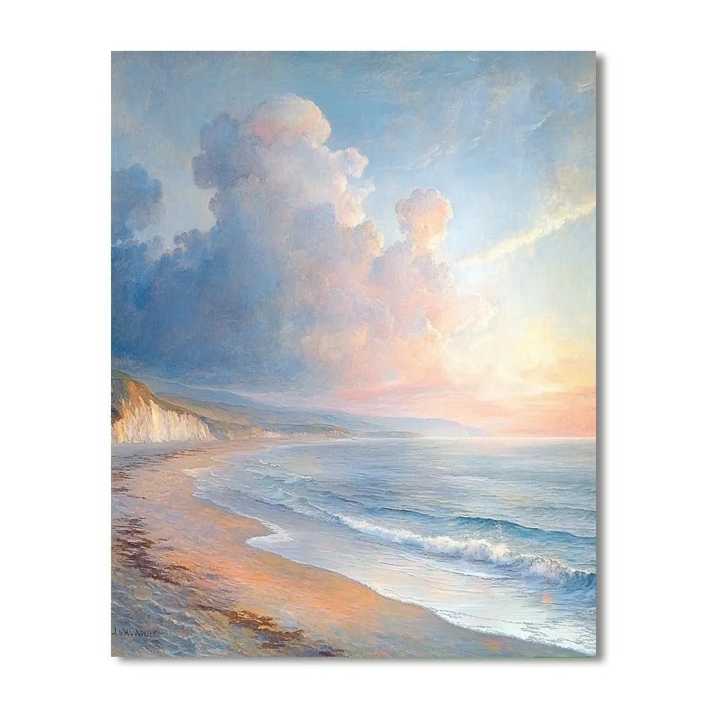 J.M.W. Turner Inspired Seaside Whispers  Painting By Numbers Kit