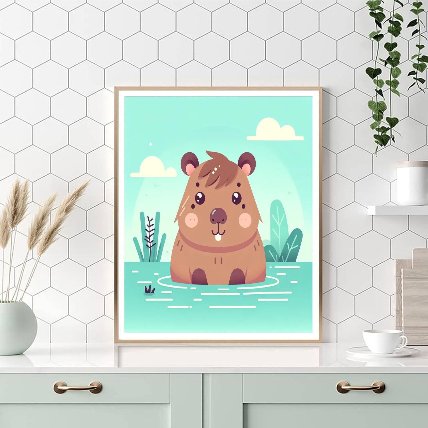 Curious Capybara Paint By Number