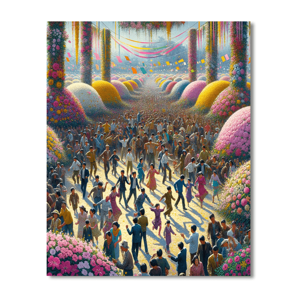 Joyful Flower Carnival Paint By Number